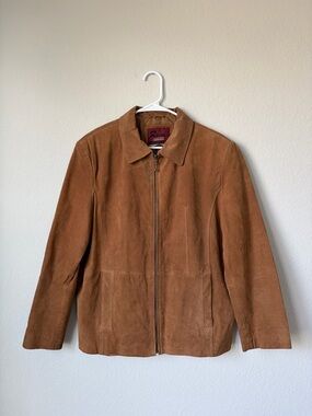 Reed Leather Sportswear 100% Genuine Leather Suede Women’s Jacket Vintage Sz XL